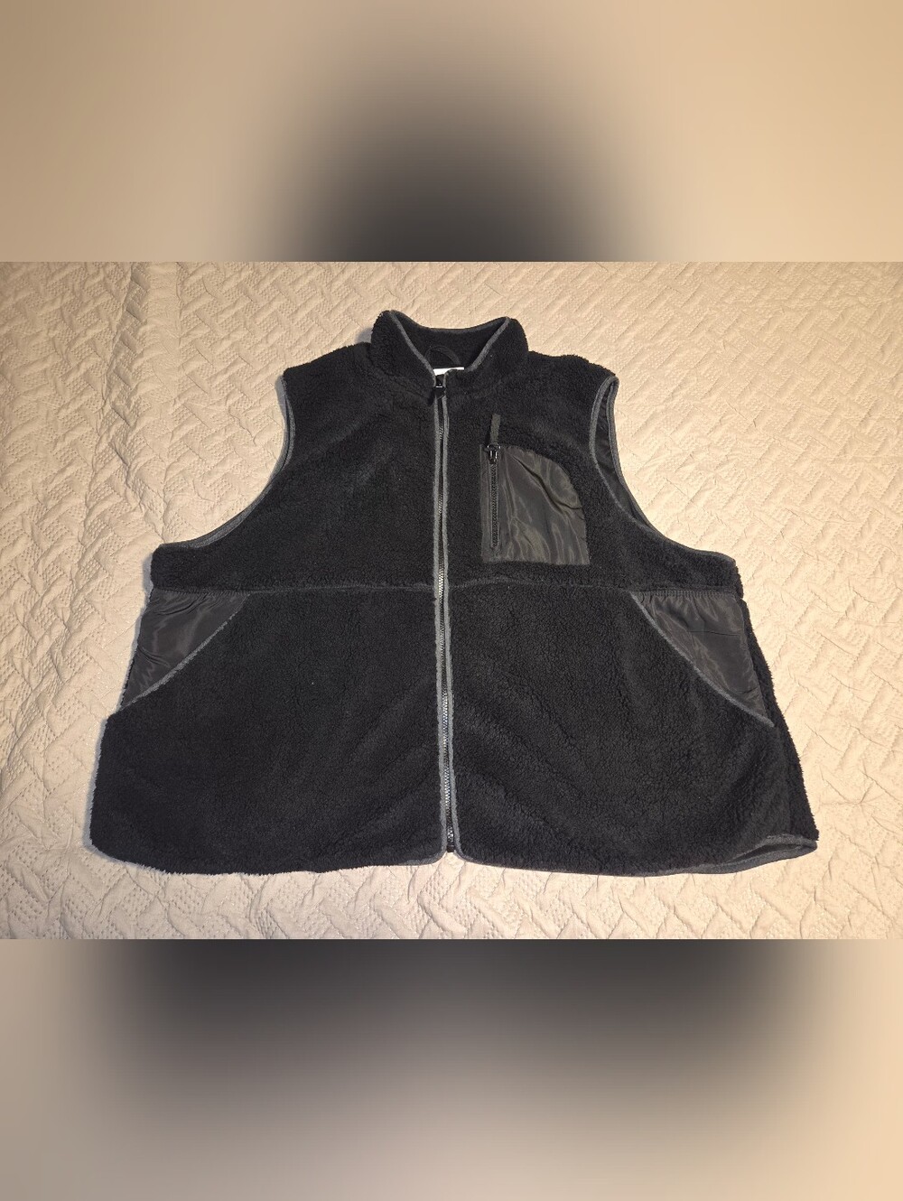 Maurices Women's Plus Size Black Teddy Vest 4X EUC